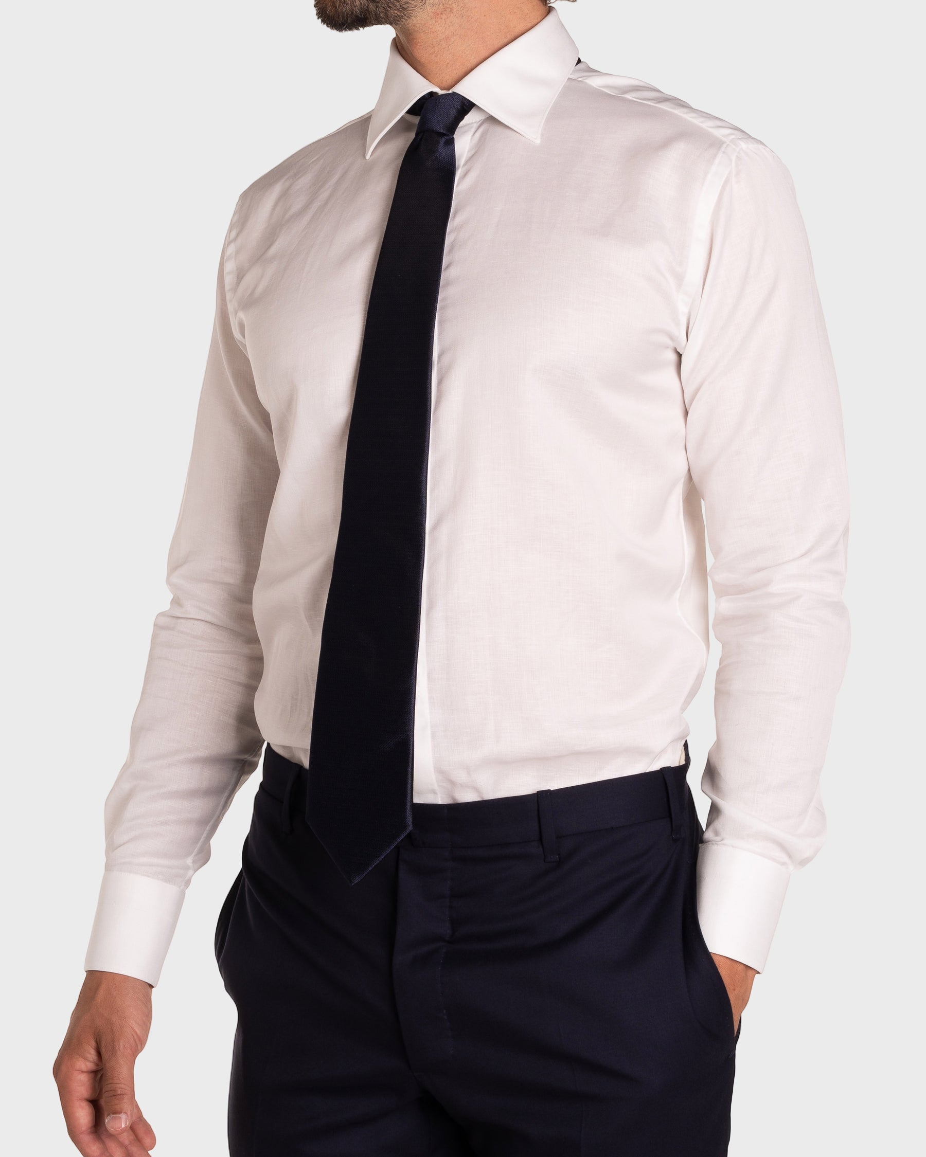 Camicia Voile Cotone Fly Front