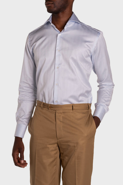 Camicia Celeste Chiaro Signature Twill