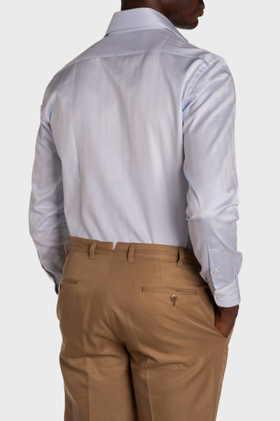 Camicia Celeste Chiaro Signature Twill