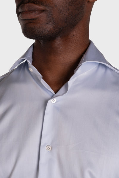 Camicia Celeste Chiaro Signature Twill