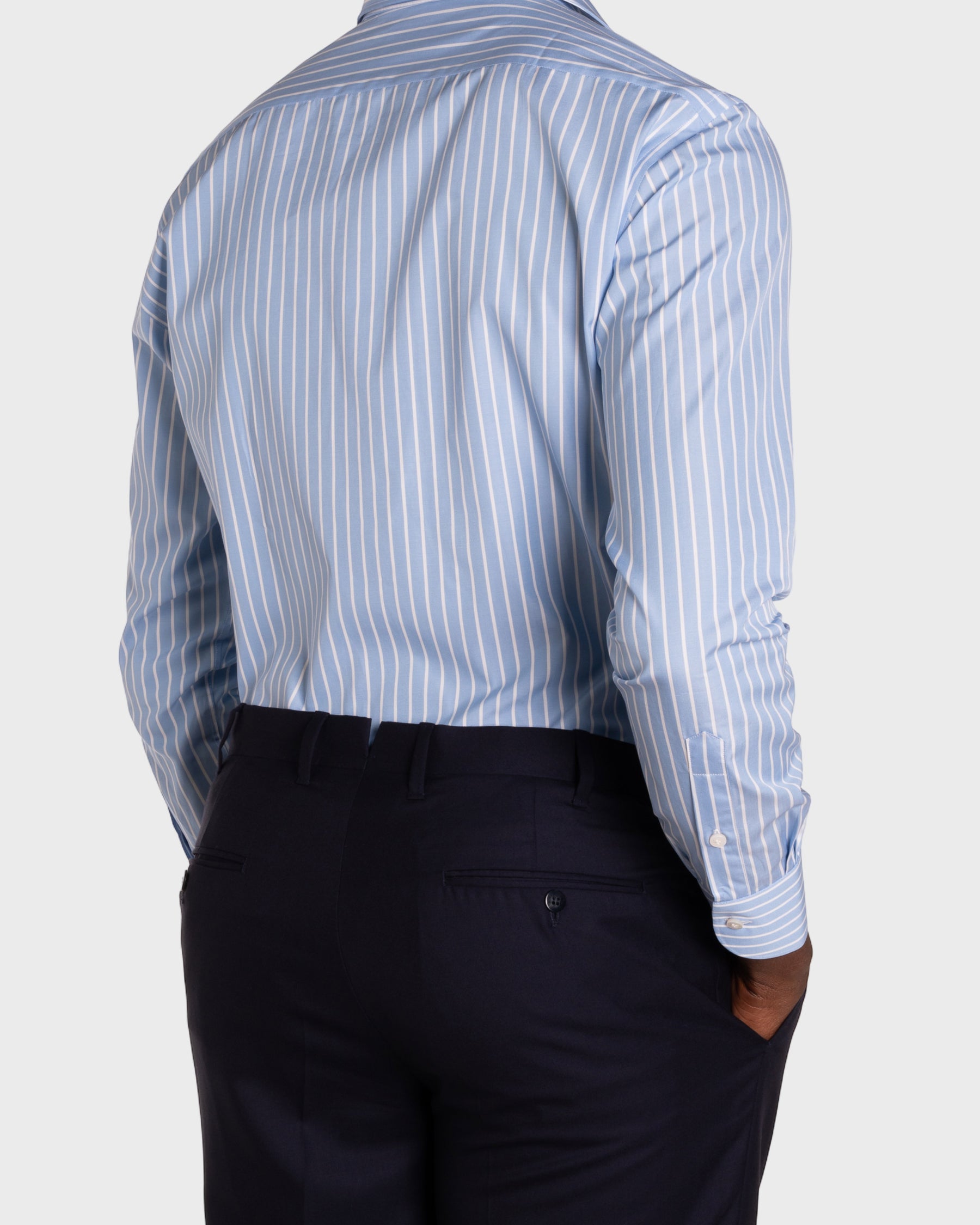 Camicia A Righe Signature Popeline
