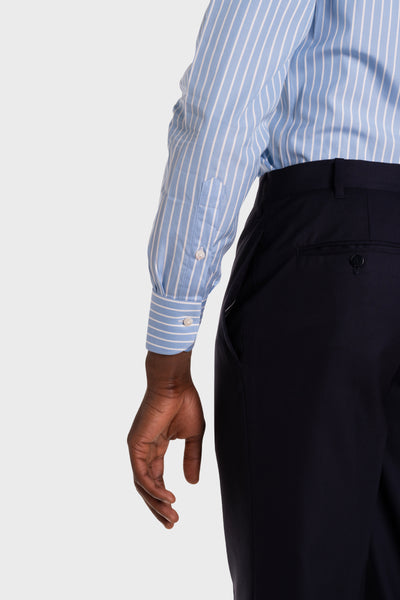 Chemise en popeline rayée Signature