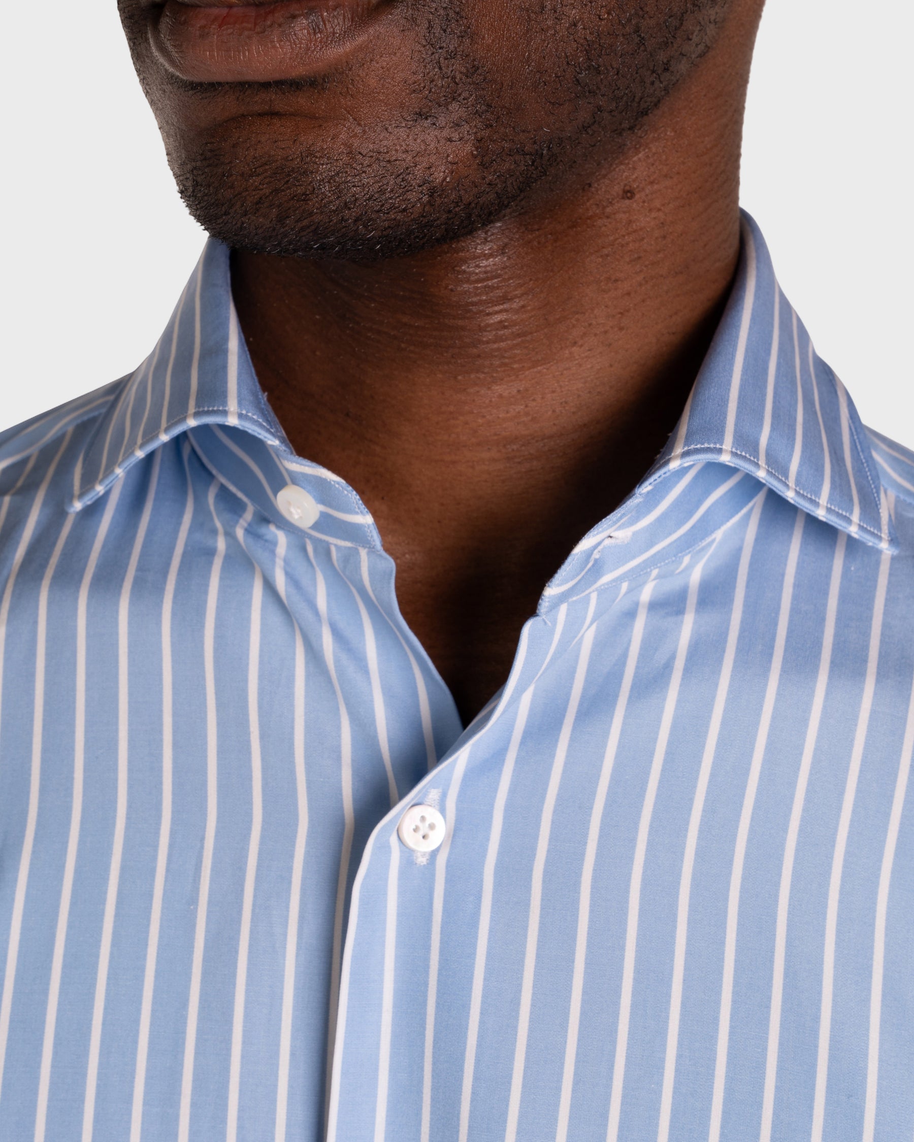 Camicia A Righe Signature Popeline