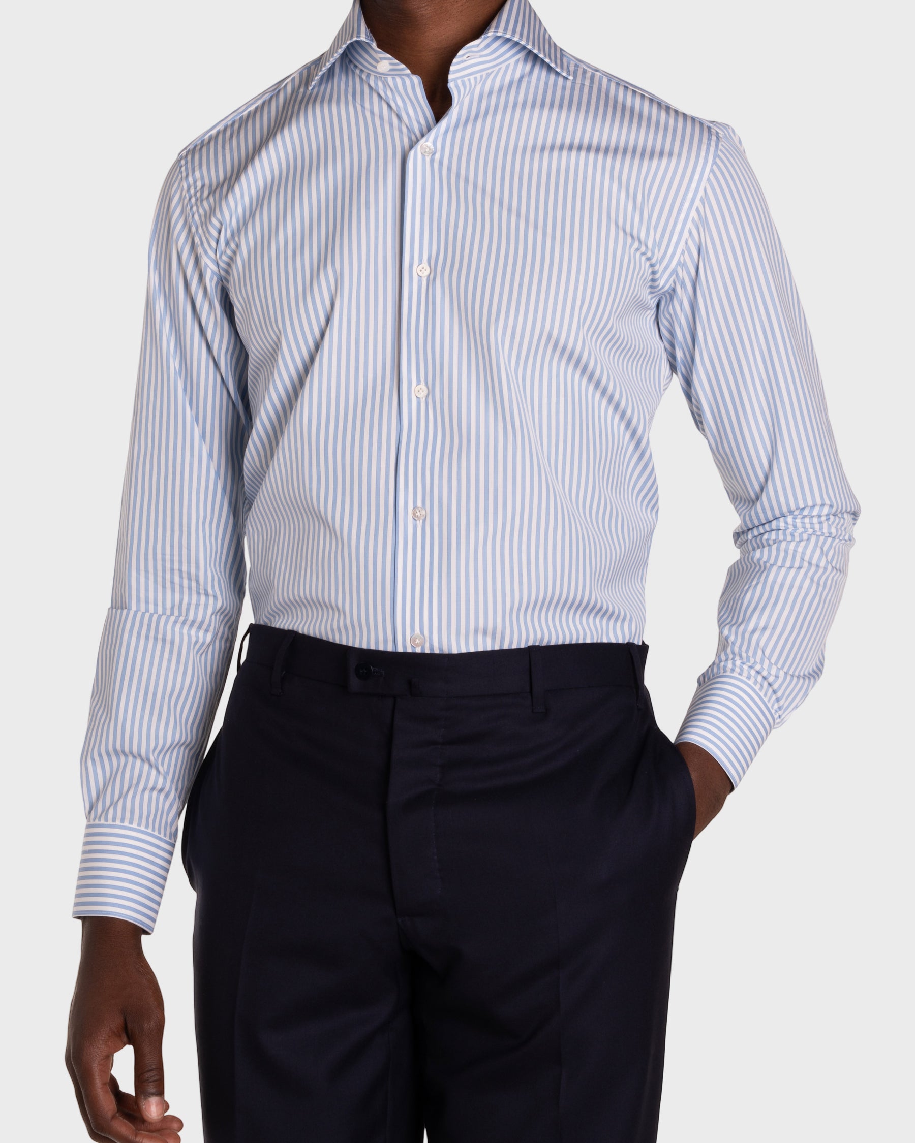 Camicia a Righe Signature Popeline