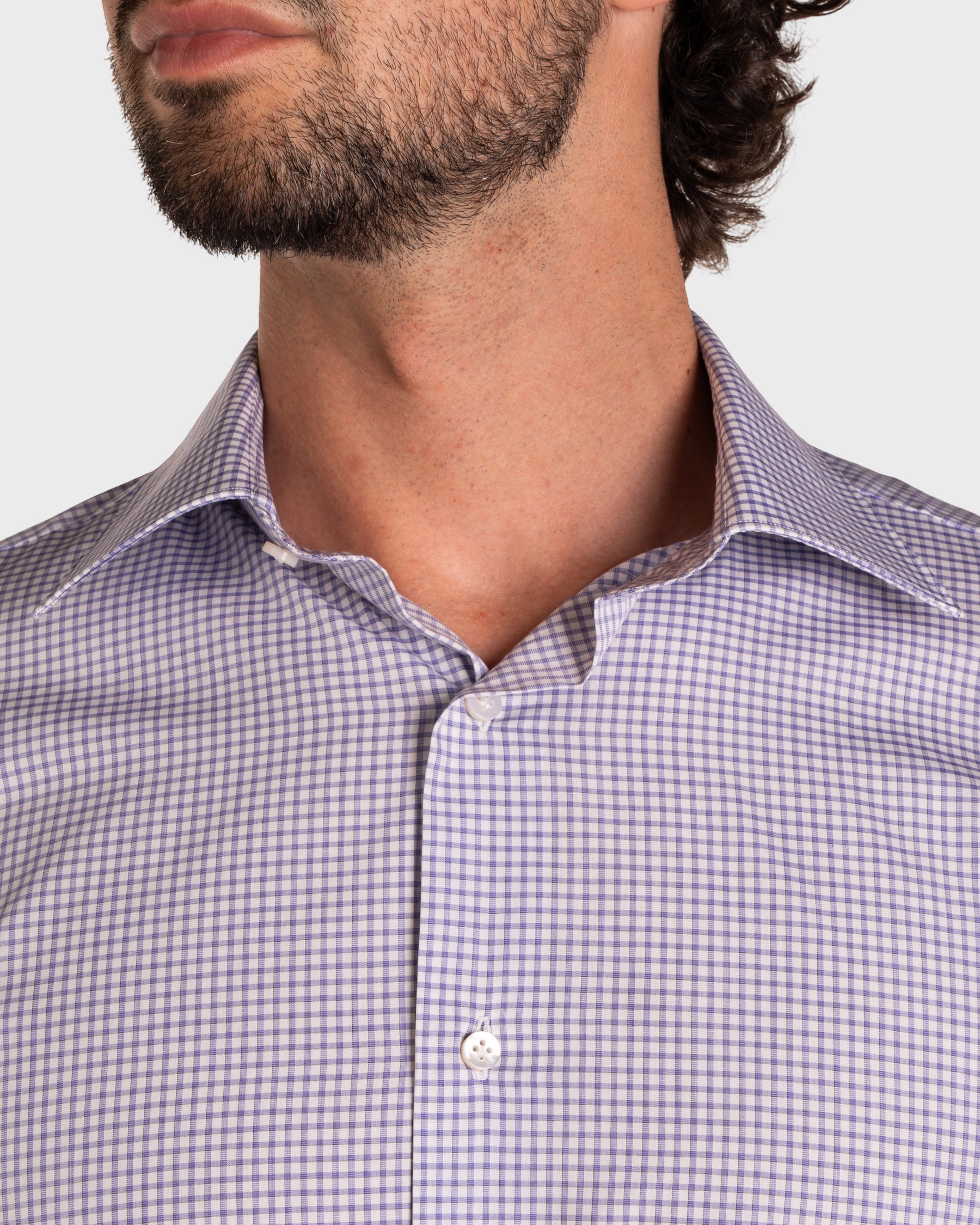 Camicia A Quadri Signature Popeline