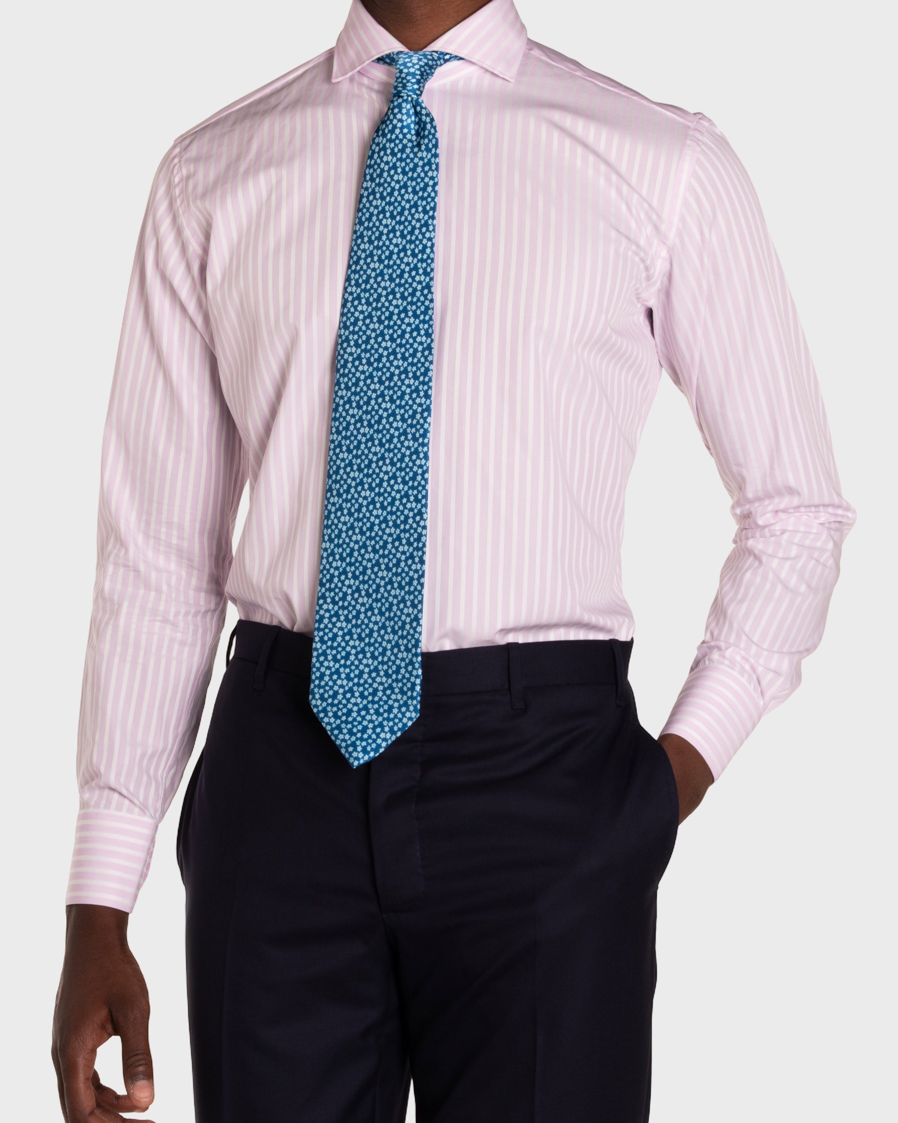 Camicia A Righe Signature Fil A Fil