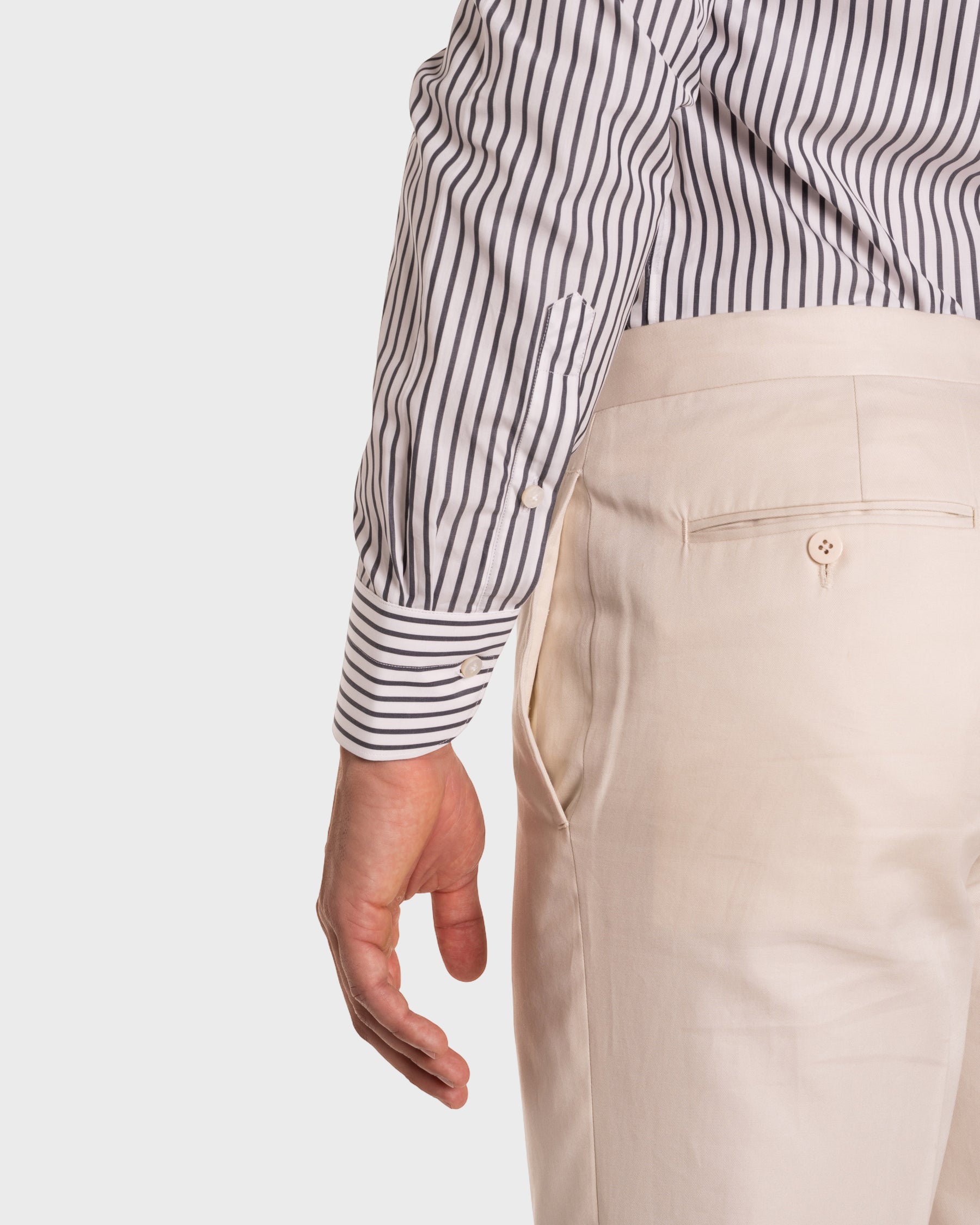 Camicia A Righe Signature Popeline