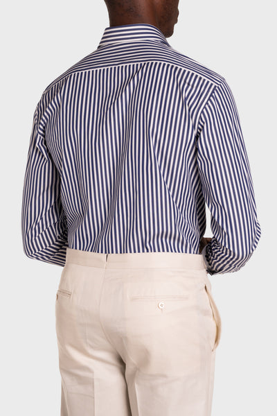 Camicia A Righe Signature Popeline