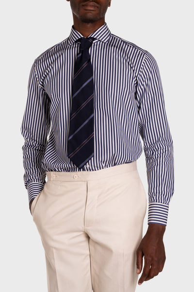 Camicia A Righe Signature Popeline