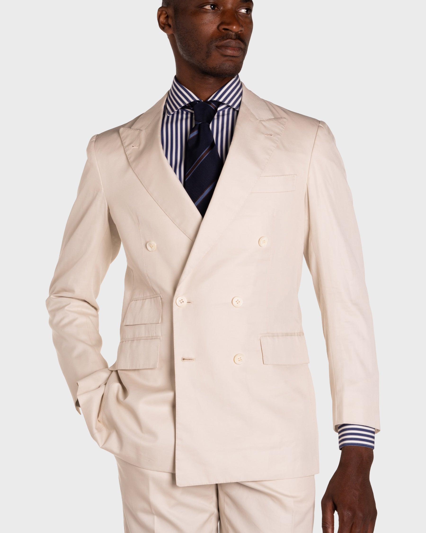 Camicia A Righe Signature Popeline
