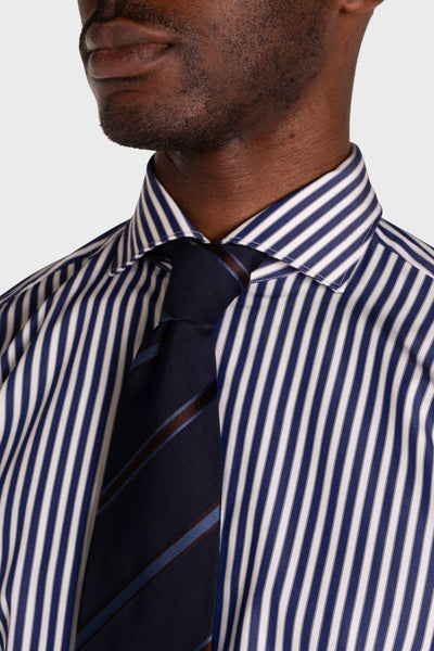 Camicia A Righe Signature Popeline