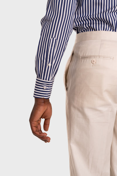 Camicia A Righe Signature Popeline