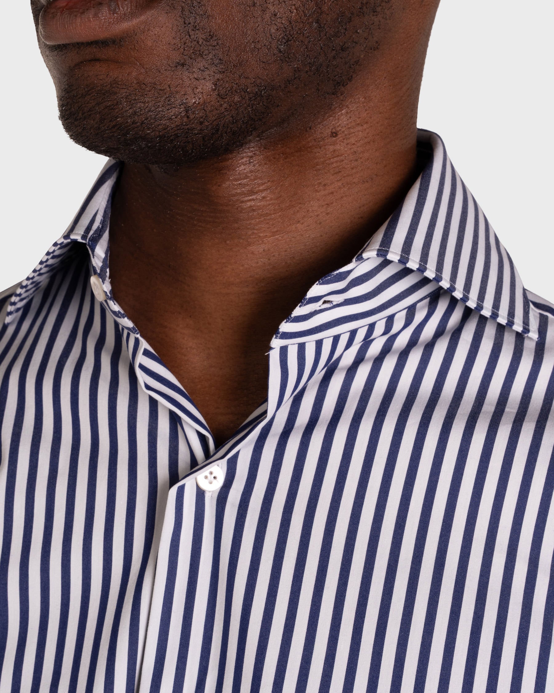 Camicia A Righe Signature Popeline