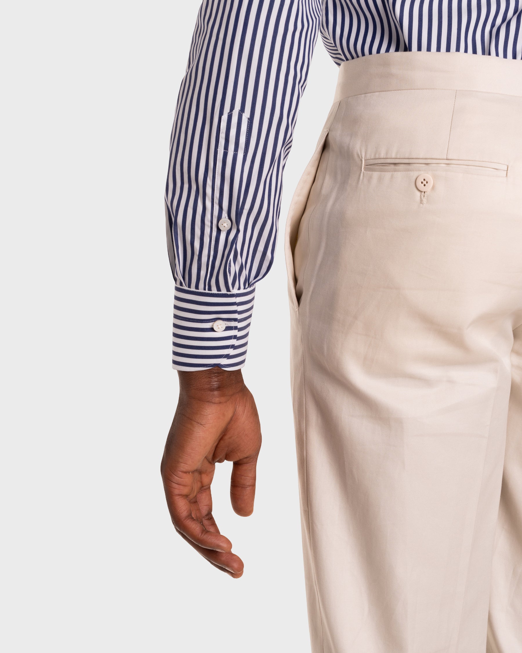 Camicia A Righe Signature Popeline