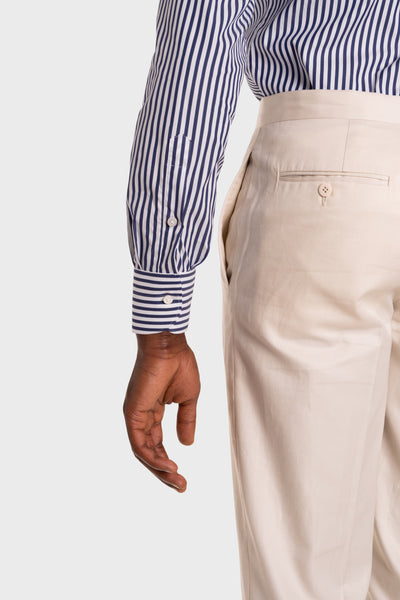 Camicia A Righe Signature Popeline