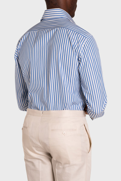 Chemise en popeline rayée Signature