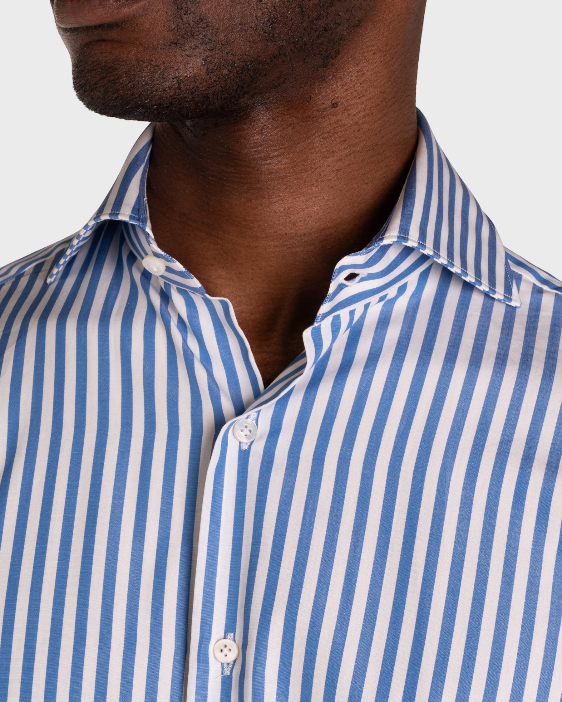 Camicia A Righe Signature Popeline