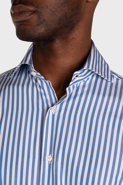 Chemise en popeline rayée Signature