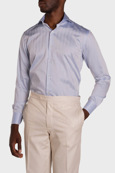 Camicia Celeste Medio Signature Twill