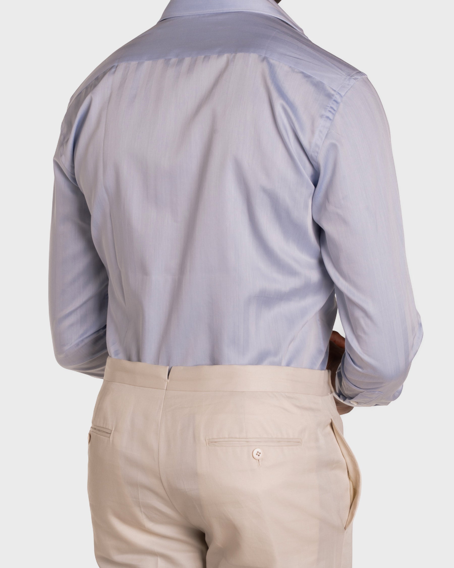 Camicia Celeste Medio Signature Twill
