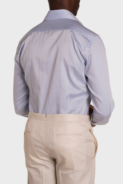Camicia Celeste Medio Signature Twill