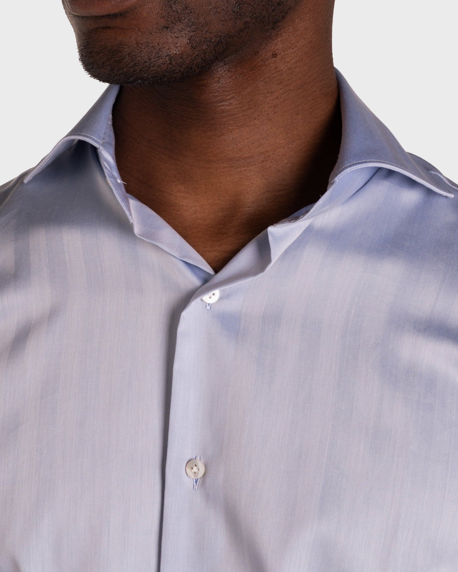 Camicia Celeste Medio Signature Twill