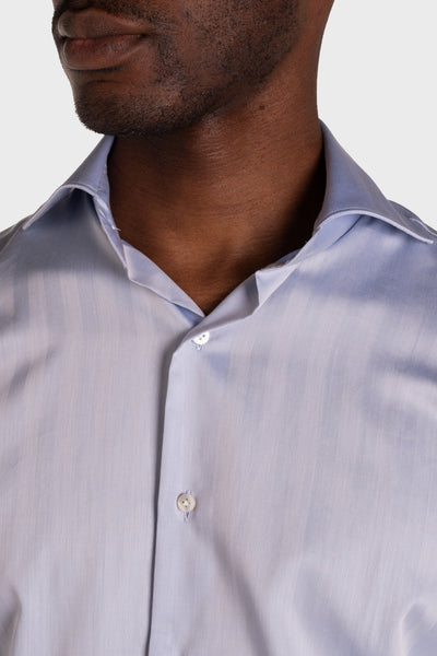 Camicia Celeste Medio Signature Twill