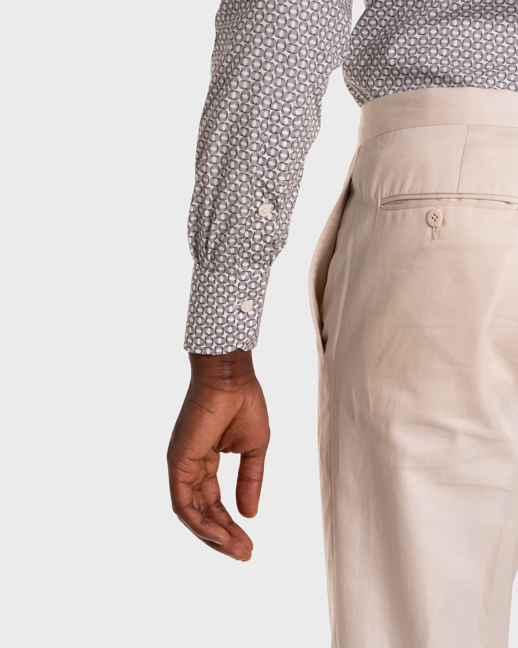 Camicia Stampa Optical Popeline