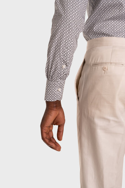 Optical Print Poplin Shirt