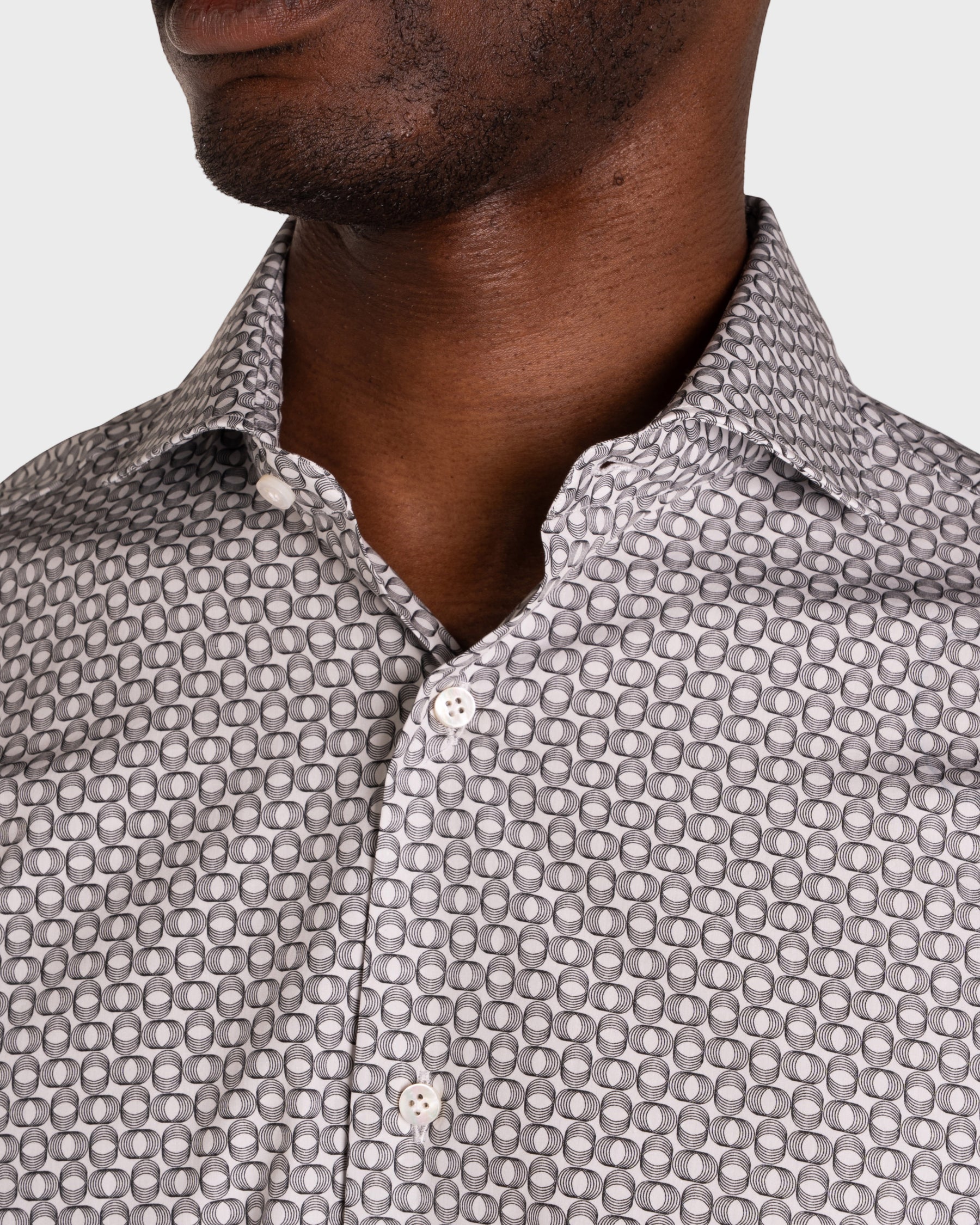 Camicia Stampa Optical Popeline