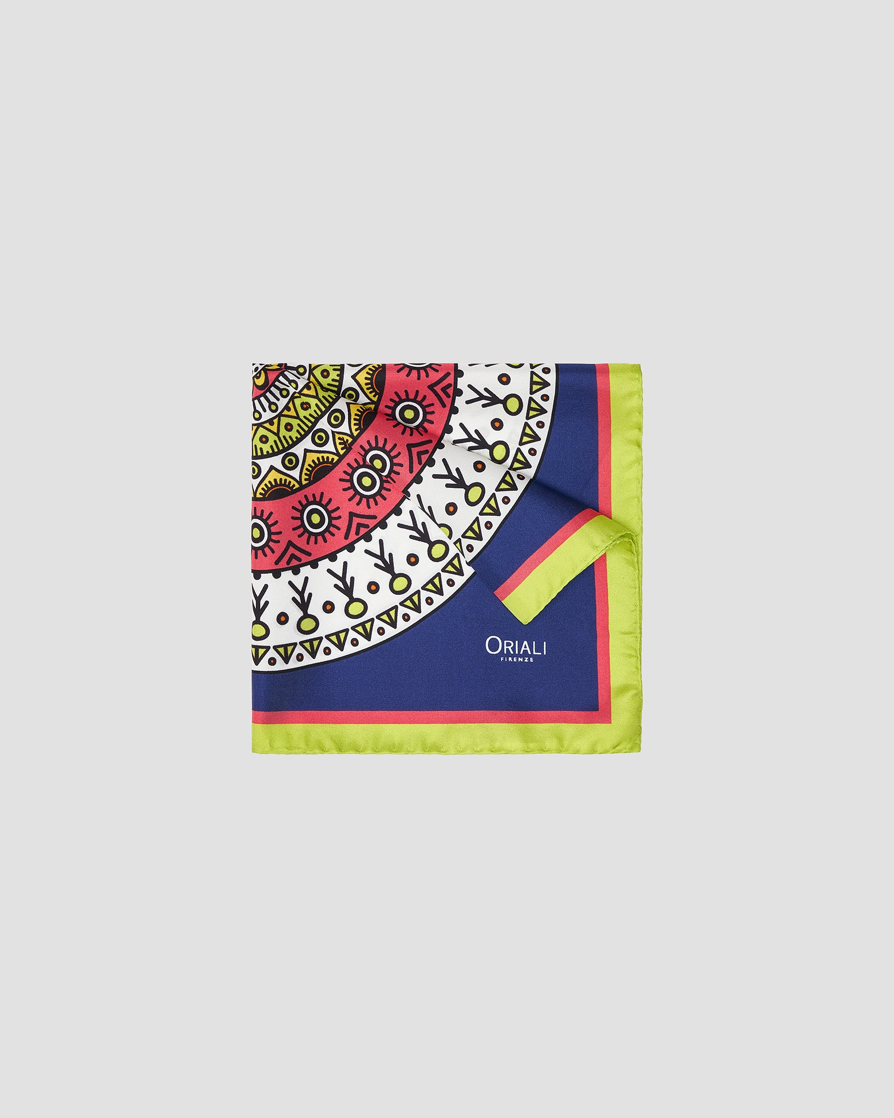 Foulard Pochette Twill Stampata