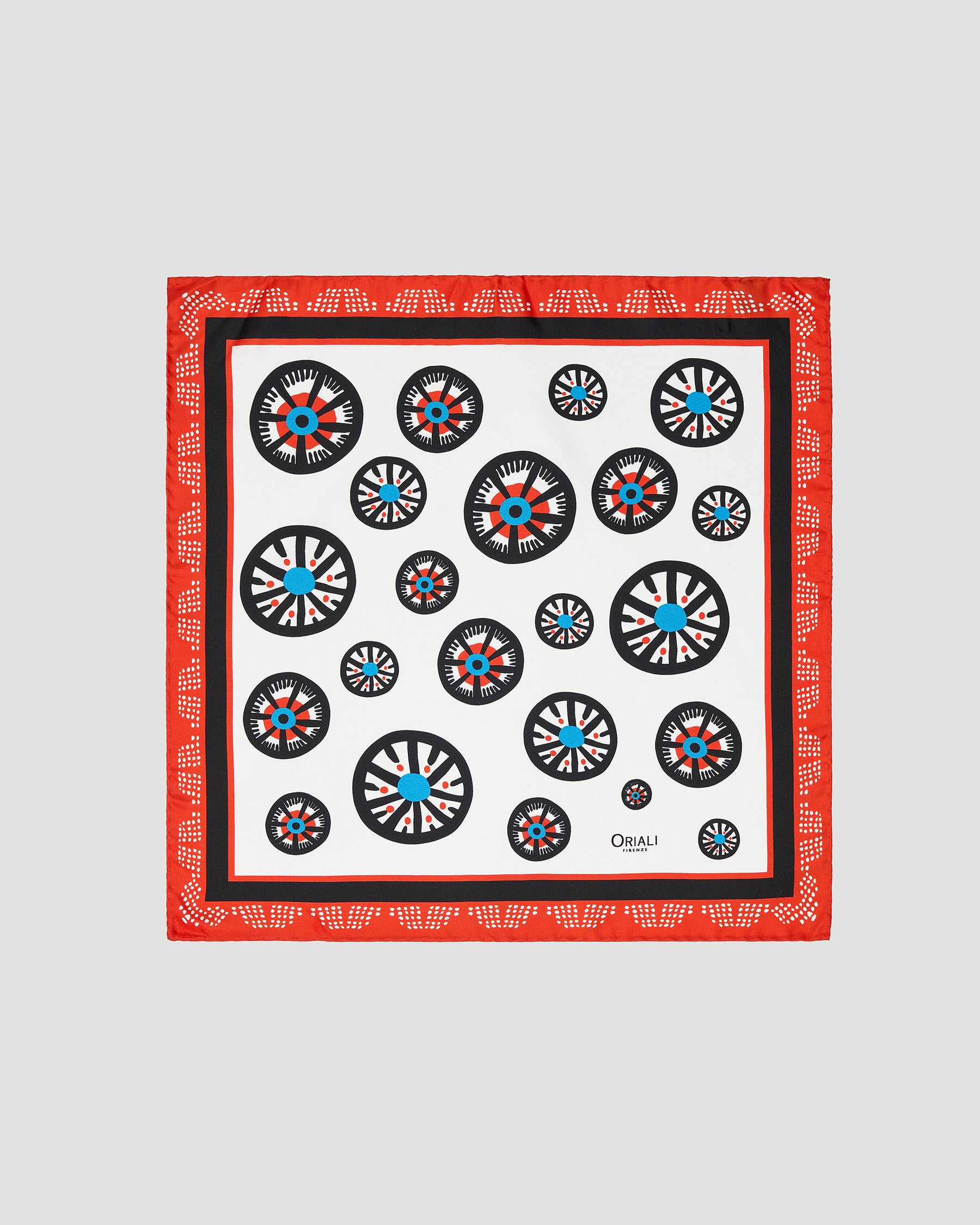 Foulard Pochette Twill Stampata