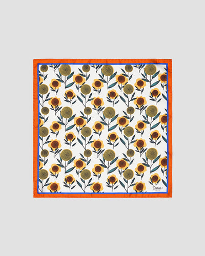 Printed Twill Pocket Square Scarf