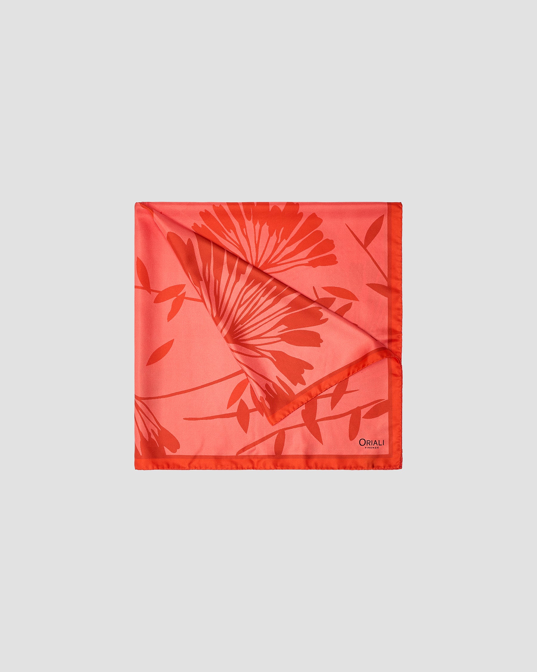 Foulard Floreale Twill Stampata