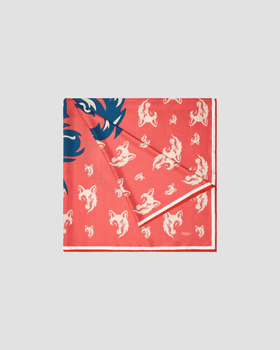 Wolf Printed Twill Scarf