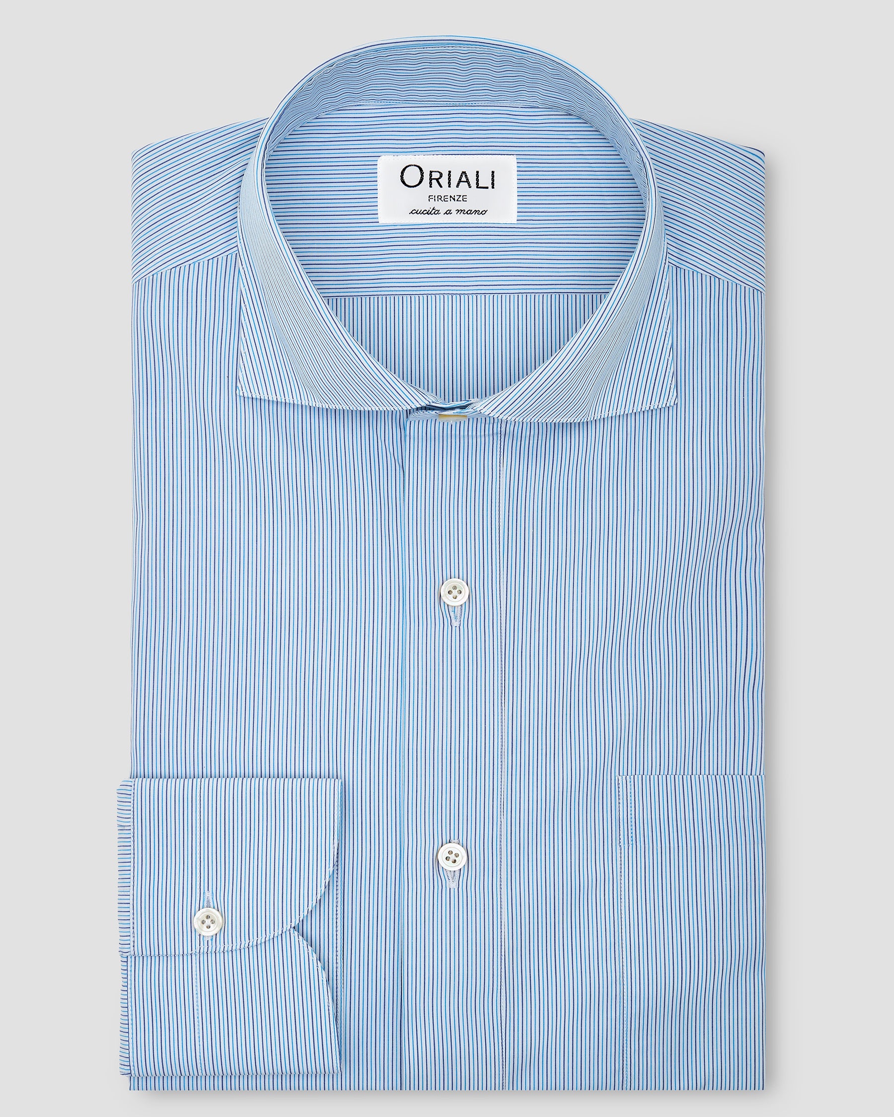 Polo Camicia a  Righe Popeline