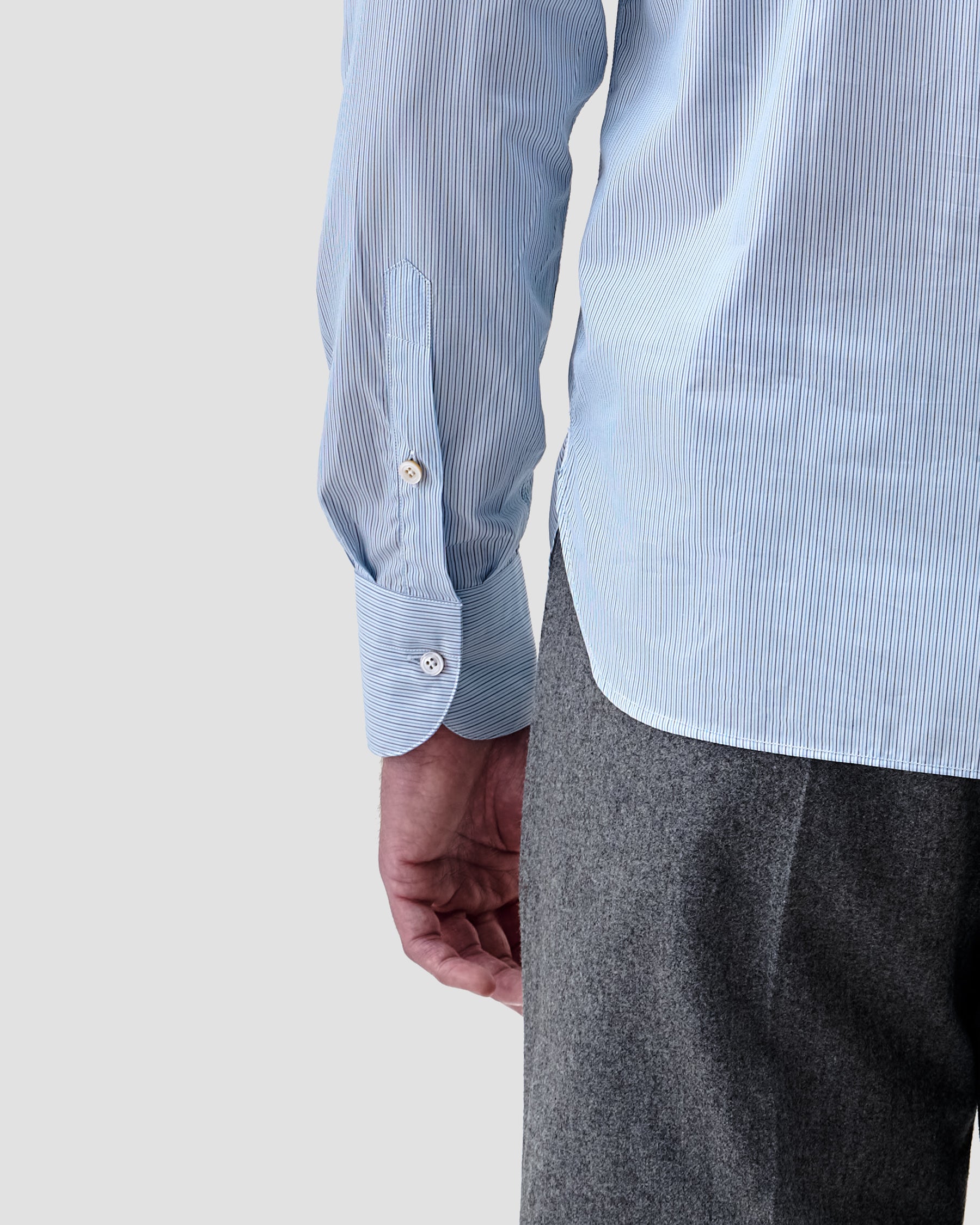 Polo Camicia a  Righe Popeline