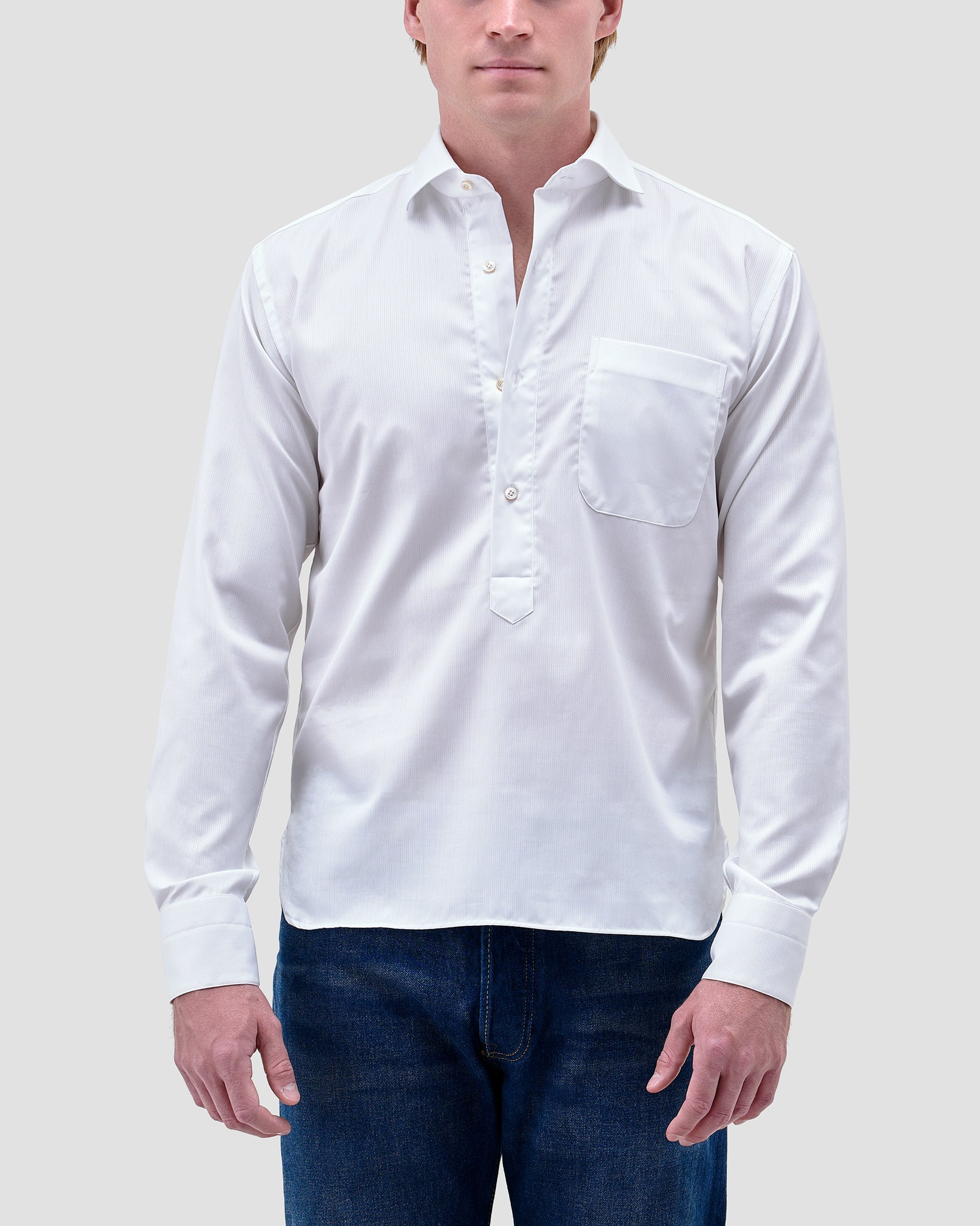 Polo Camicia Bianca Twill
