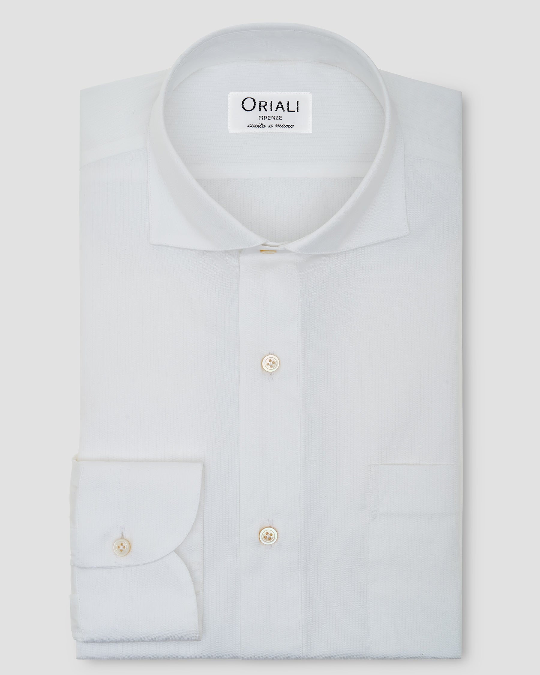 Polo Camicia Bianca Twill