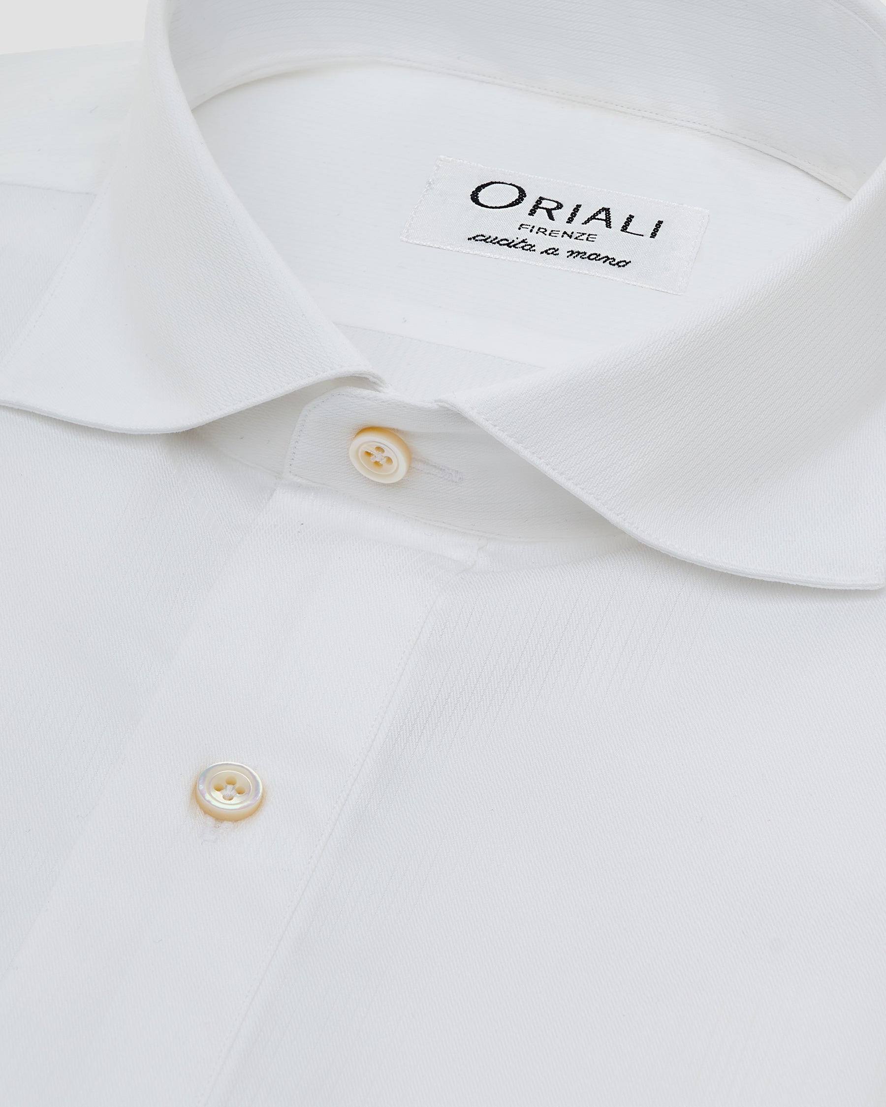 Polo Camicia Bianca Twill