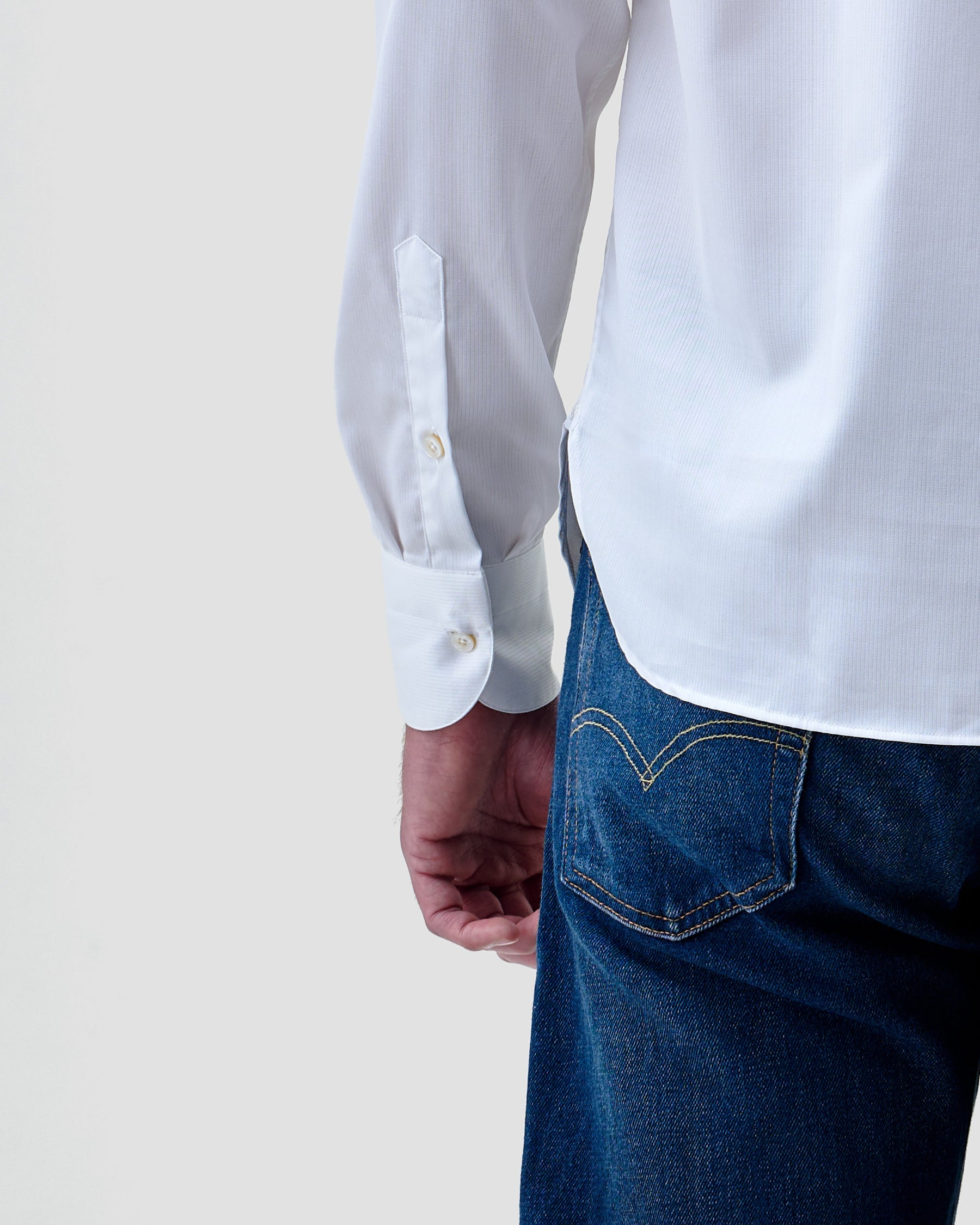 Polo Camicia Bianca Twill