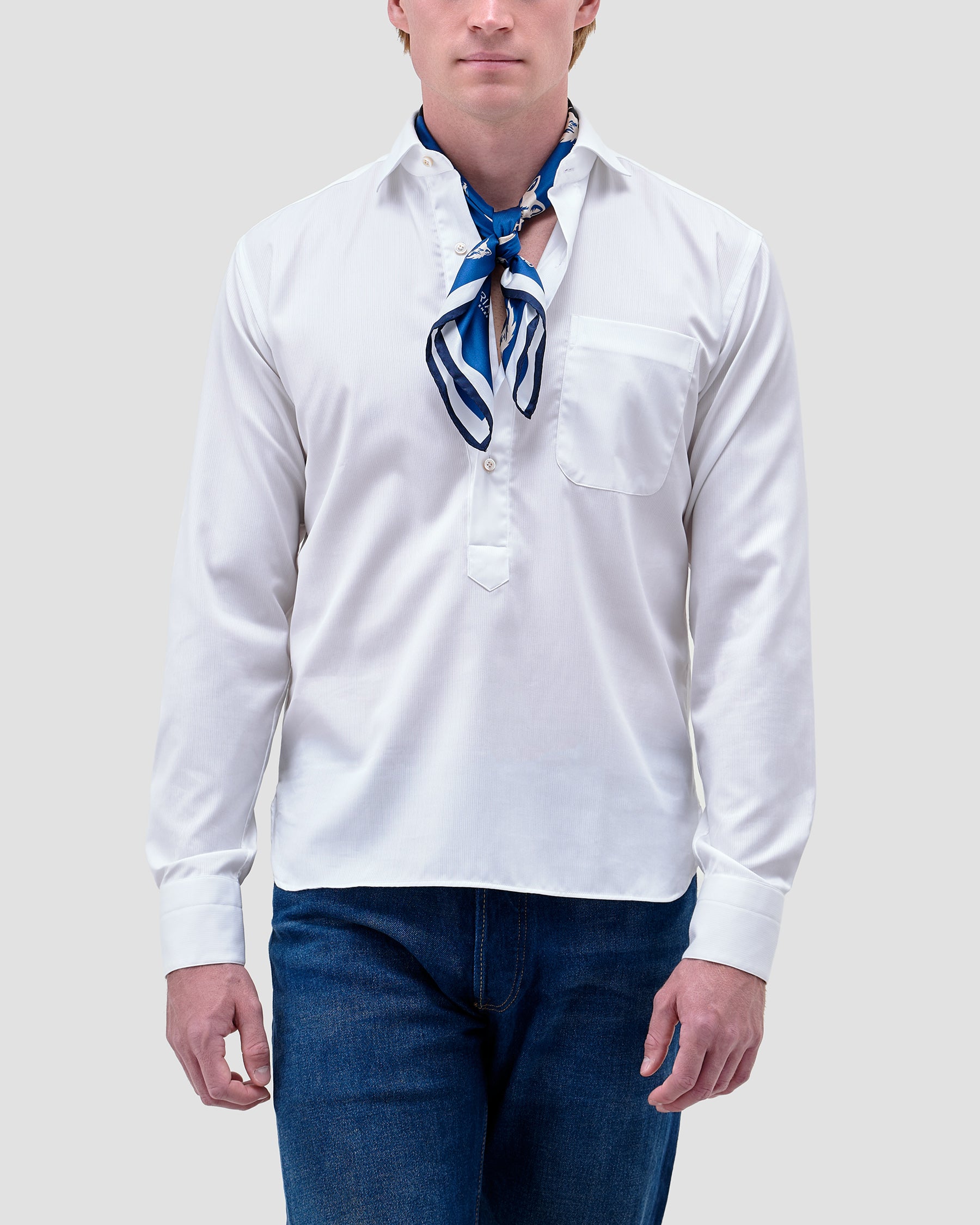 Polo Camicia Bianca Twill