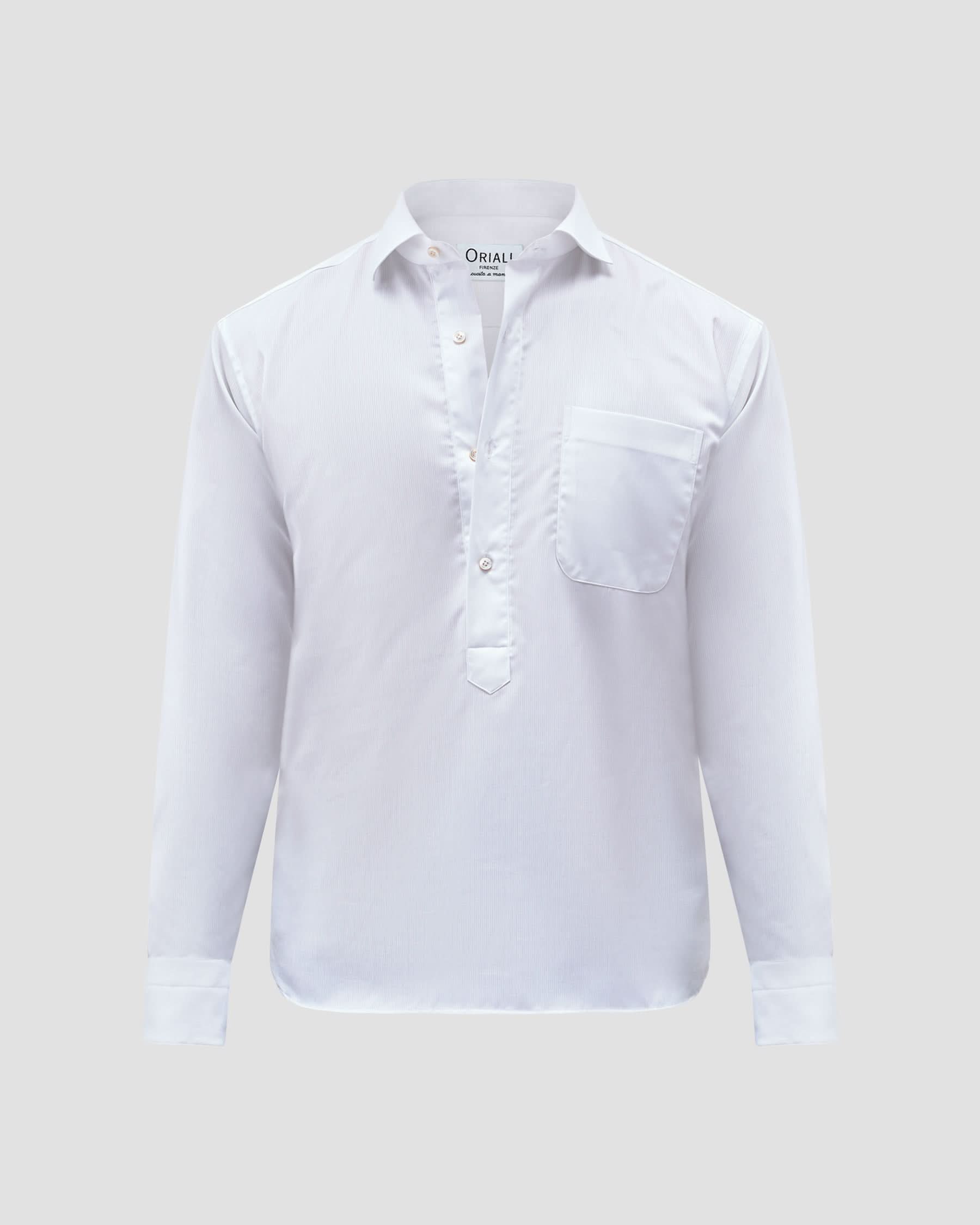 Polo Camicia Bianca Twill