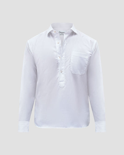 Polo Camicia Bianca Twill