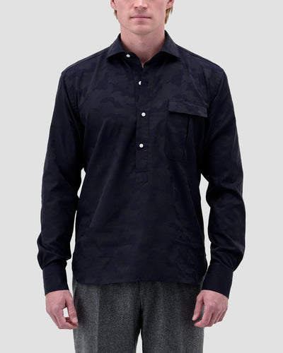 Polo Camicia Camouflage Popeline