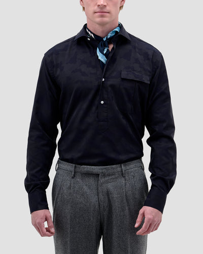 Polo Camicia Camouflage Popeline