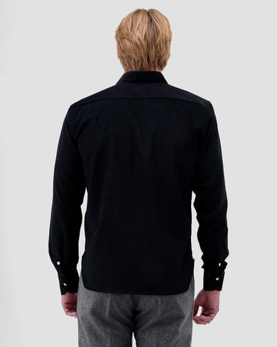 Polo Camicia Velluto Nero