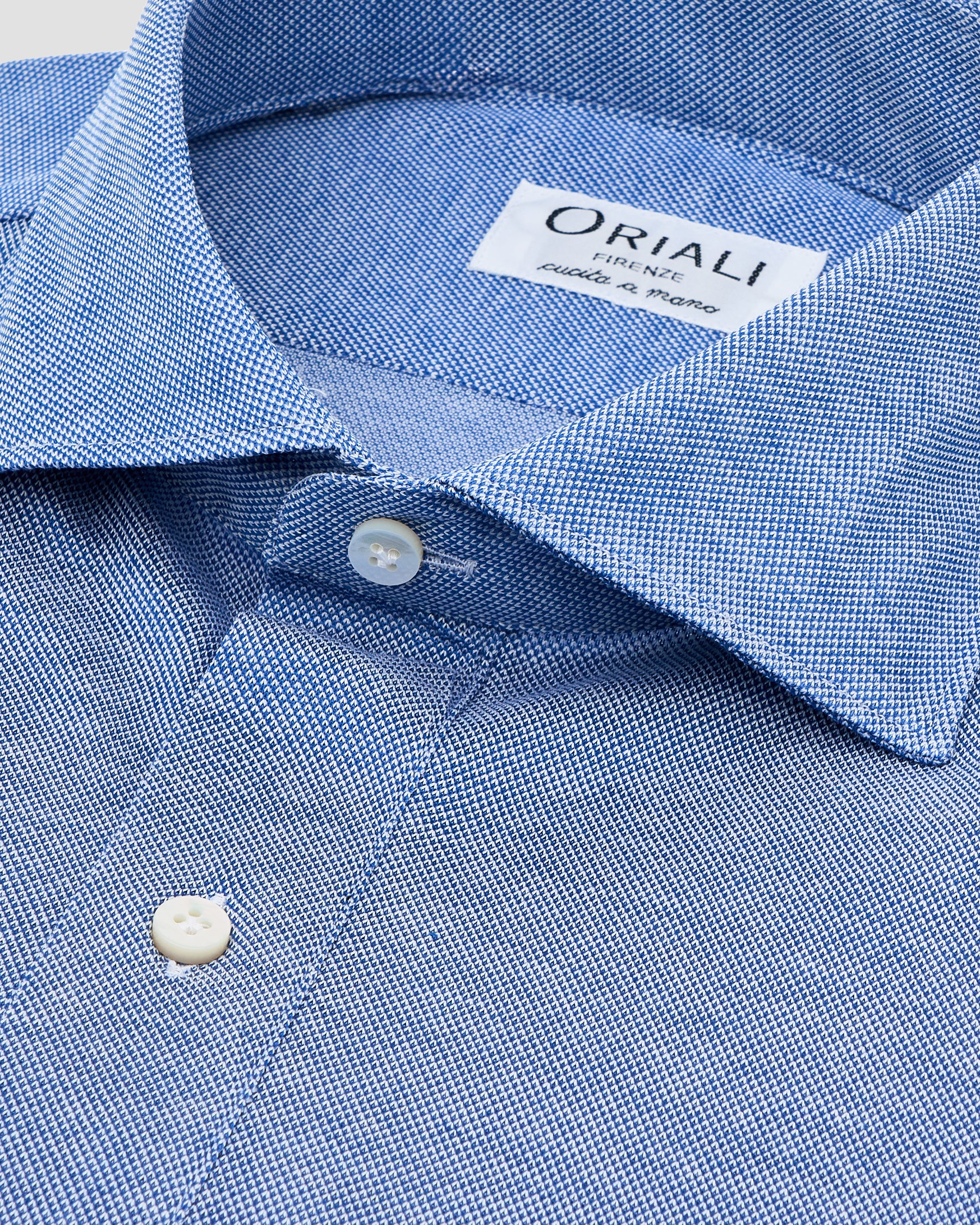 Polo Camicia Jersey Blu