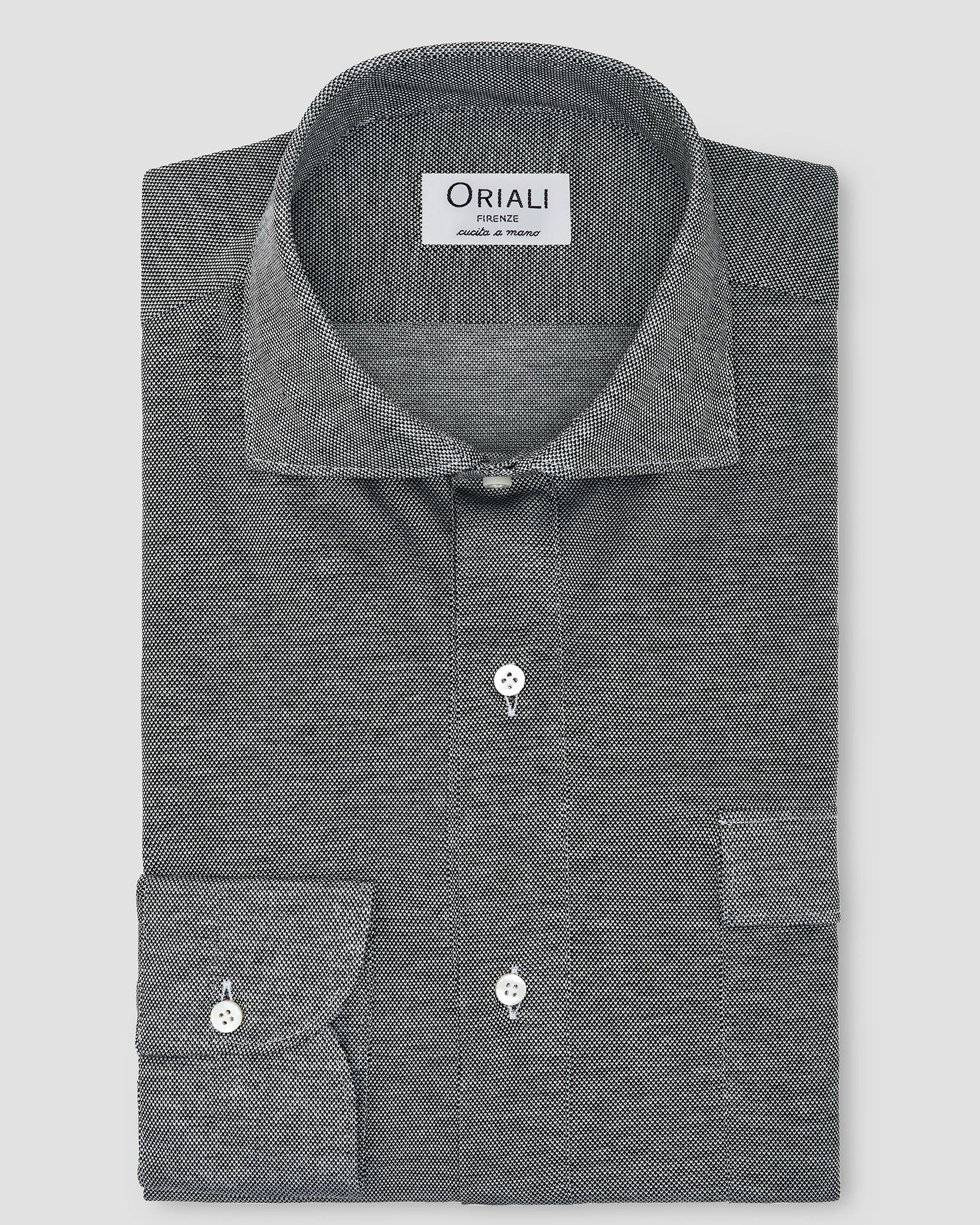 Polo Camicia Jersey Nero