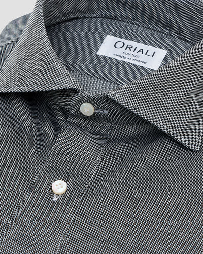 Polo Camicia Jersey Nero